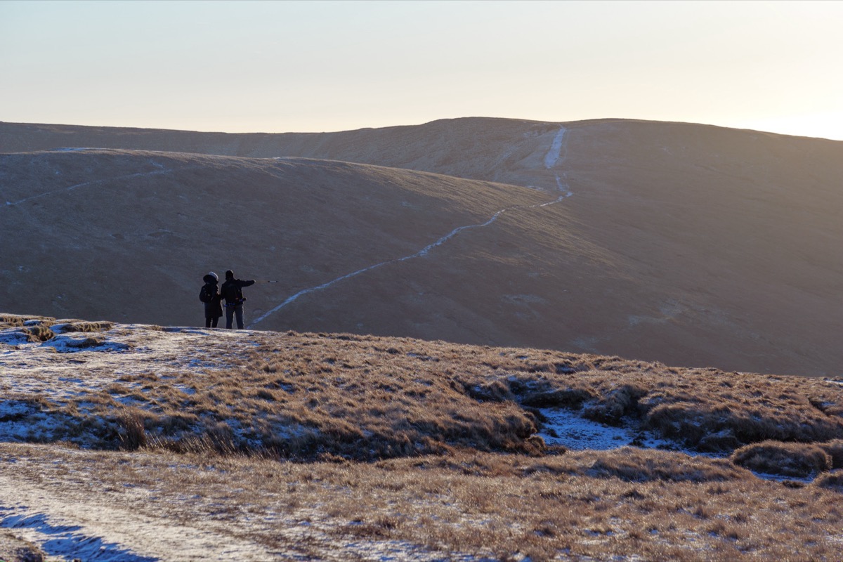 Hikers on Pen y Fan